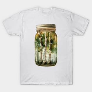 Birch Forest in Jar T-Shirt